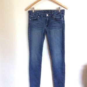 7 For All Mankind Dark Wash Skinny Jeggings